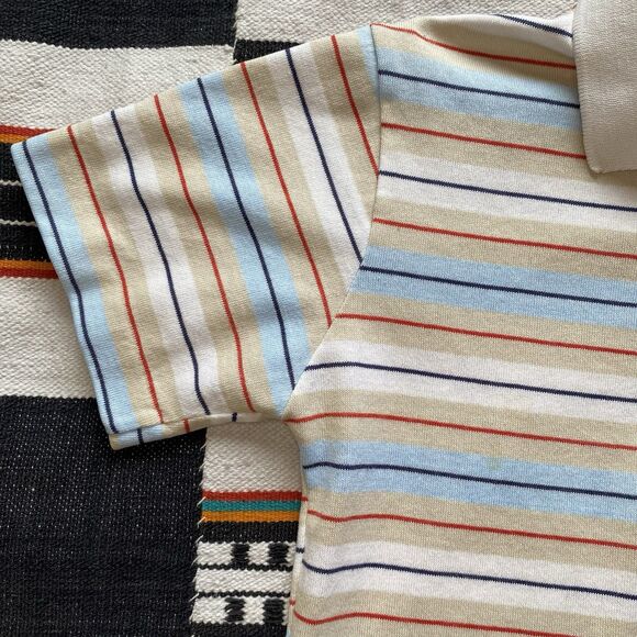 Vintage 70’s Our Gang Healthtex Button Collared Boy’s Tee Shirt. USA. Size 12. - Picture 11 of 11